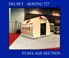 Delsey Boeing 727 fuselage section