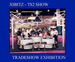 Xibitz' leap-jet fountains at TS2 Tradeshow Exhibition